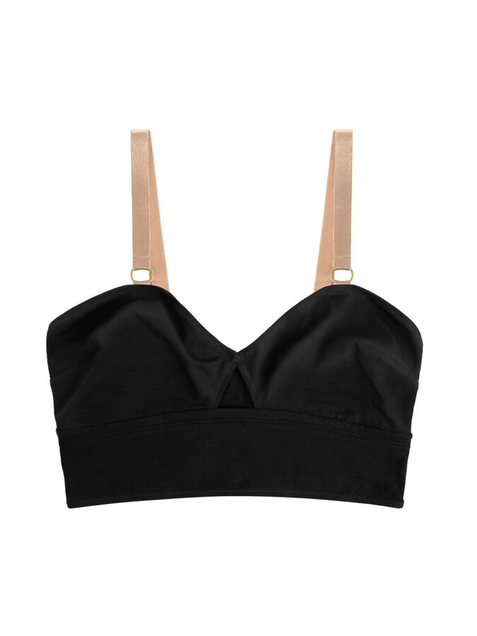 Top-bralette | Organic Cotton | Noir