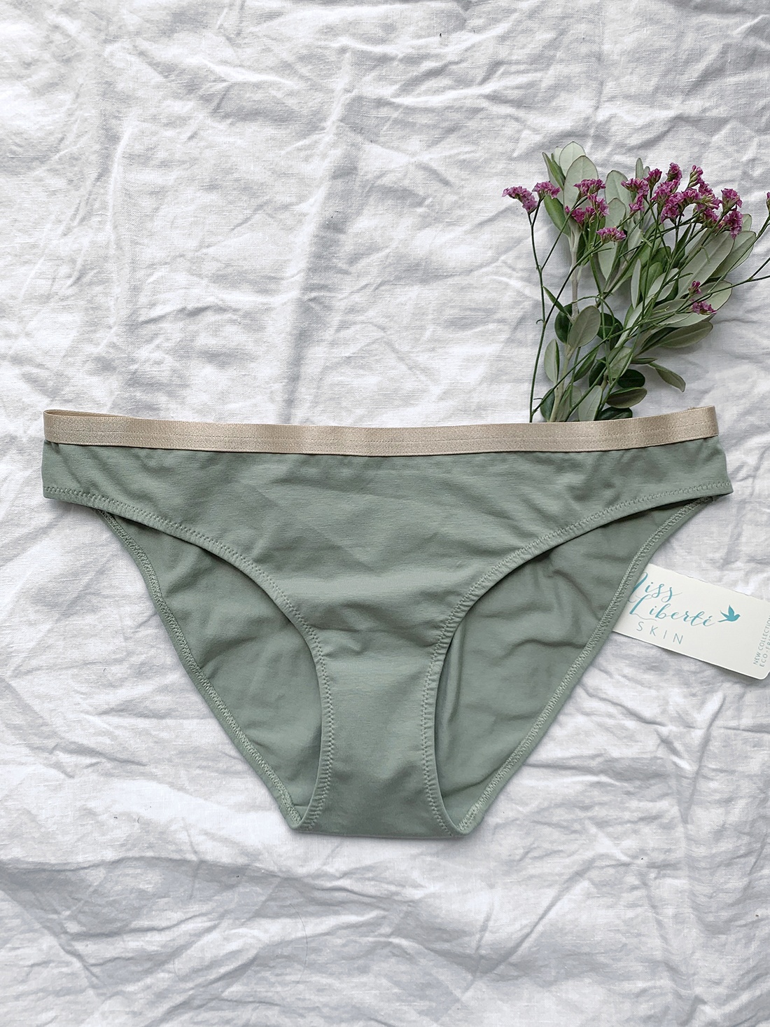 Bikini Briefs | Organic Cotton | Sage - Image 2