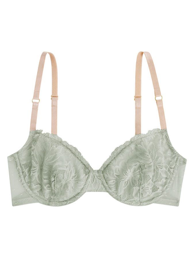 Underwire Bra | Soft Recycled Lace | Sage