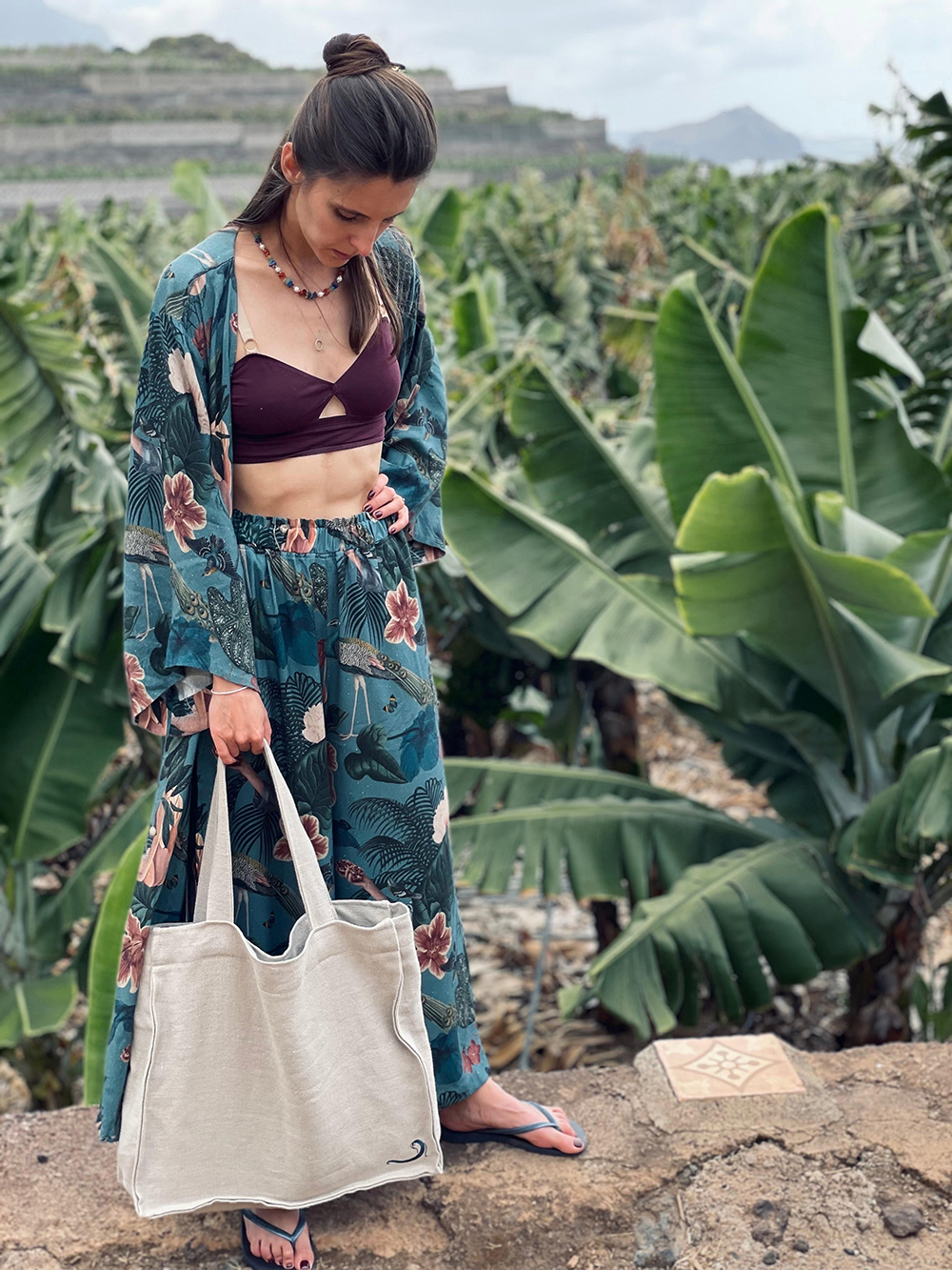 Spodnie culottes | Midnight - obrazek 2