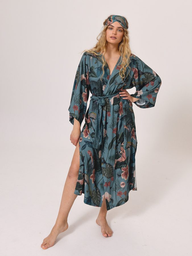 Collage Pattern | Kimono | Midnight