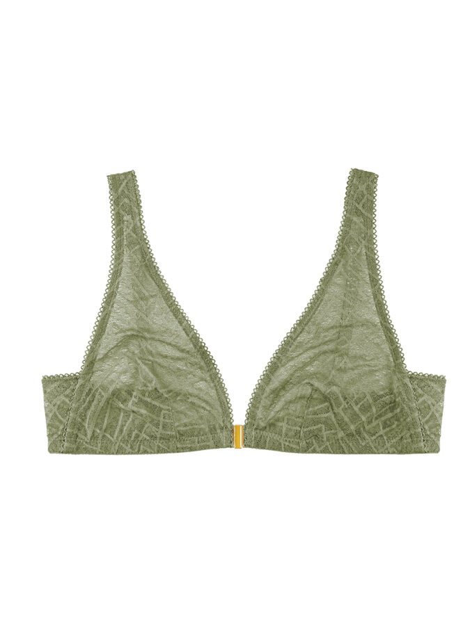 Lace Bralette | Olive