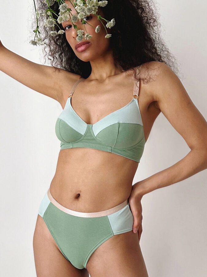 Soft Bra | Organic Cotton | Mint