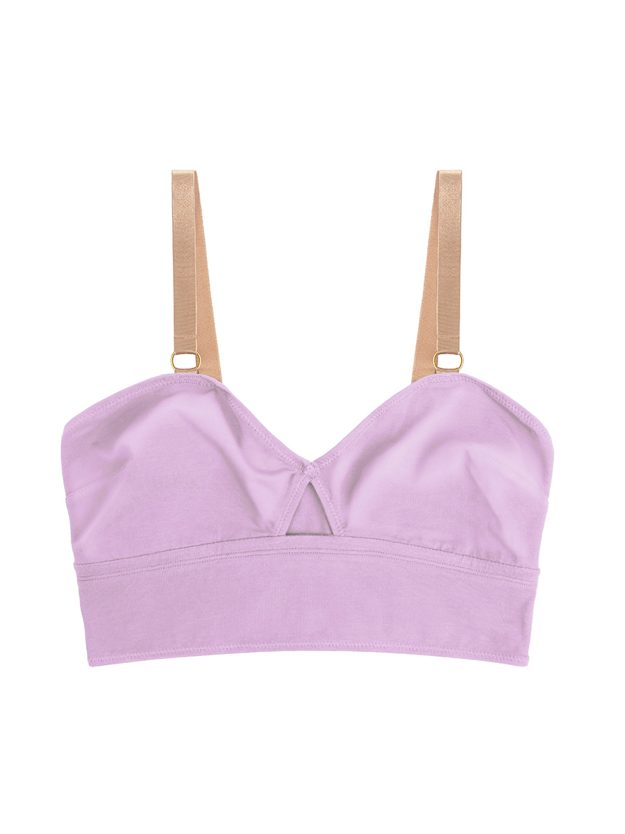 Top-bralette | Organic Cotton | Lilac - Image 2