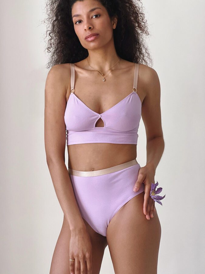 Top-bralette | Organic Cotton | Lilac