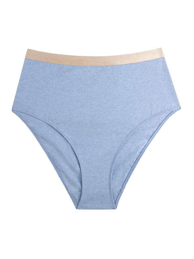 High Waist Briefs | Cotton Mélange | Cloud