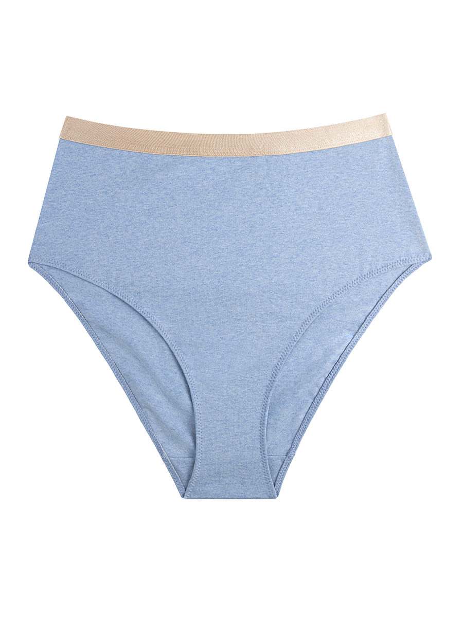 High Waist Briefs | Cotton Mélange | Cloud