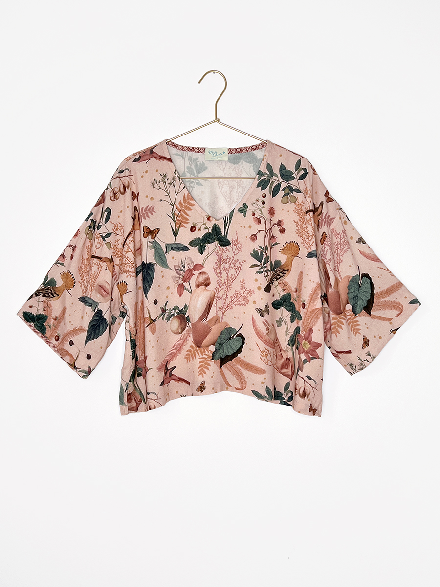 Collage Pattern | Bamboo Blouse | Poudre