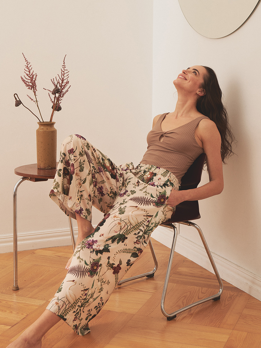 Spodnie culottes | Vanilla - obrazek 3