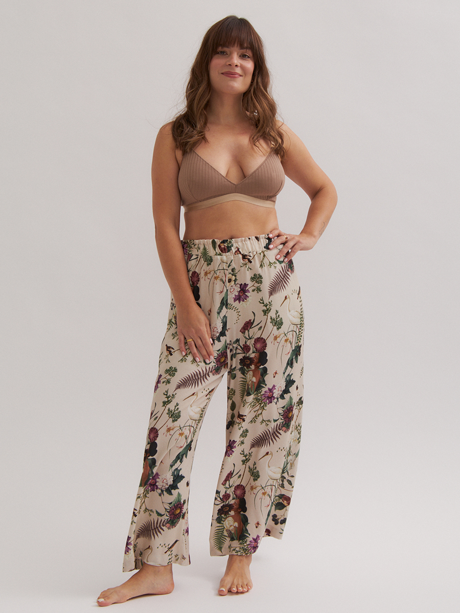 Spodnie culottes | Vanilla - obrazek 2