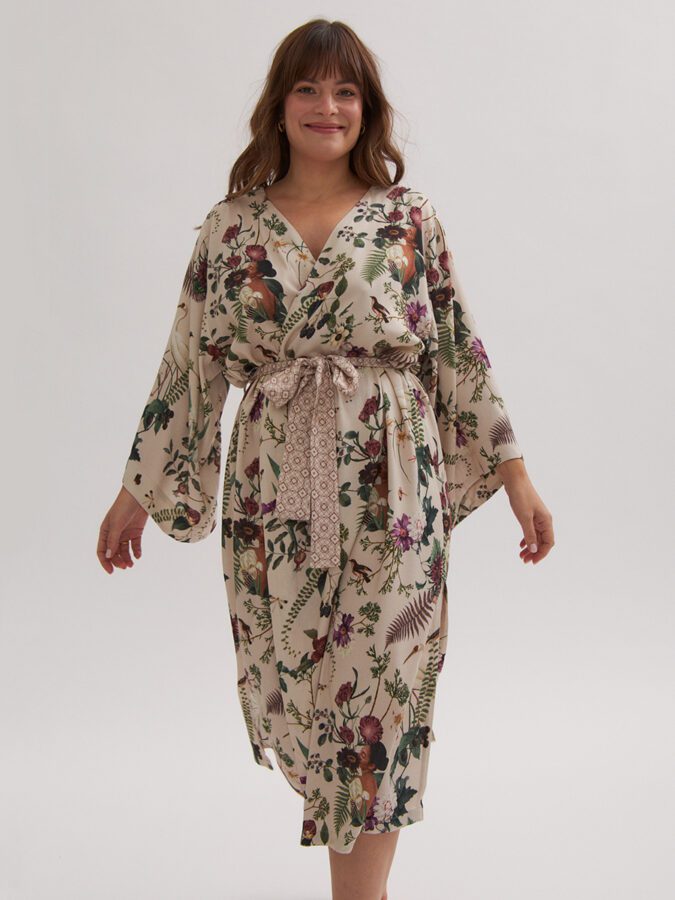 Collage Pattern | Kimono | Vanilla
