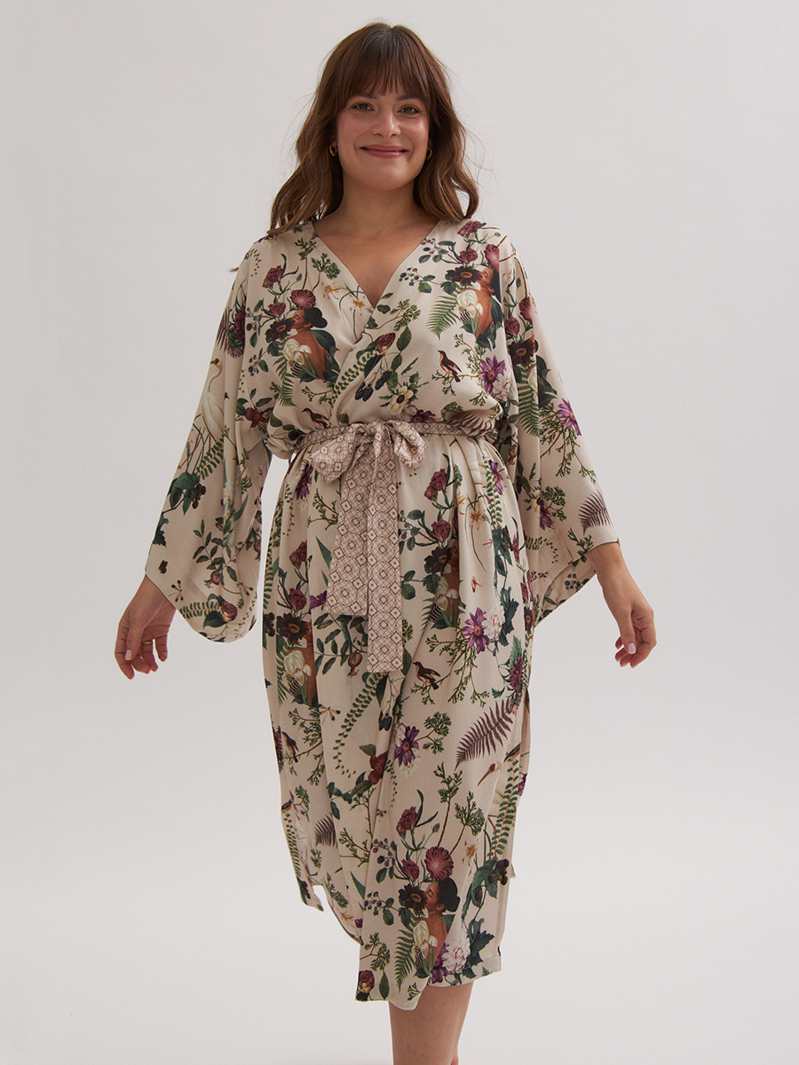 Collage Pattern | Kimono | Vanilla