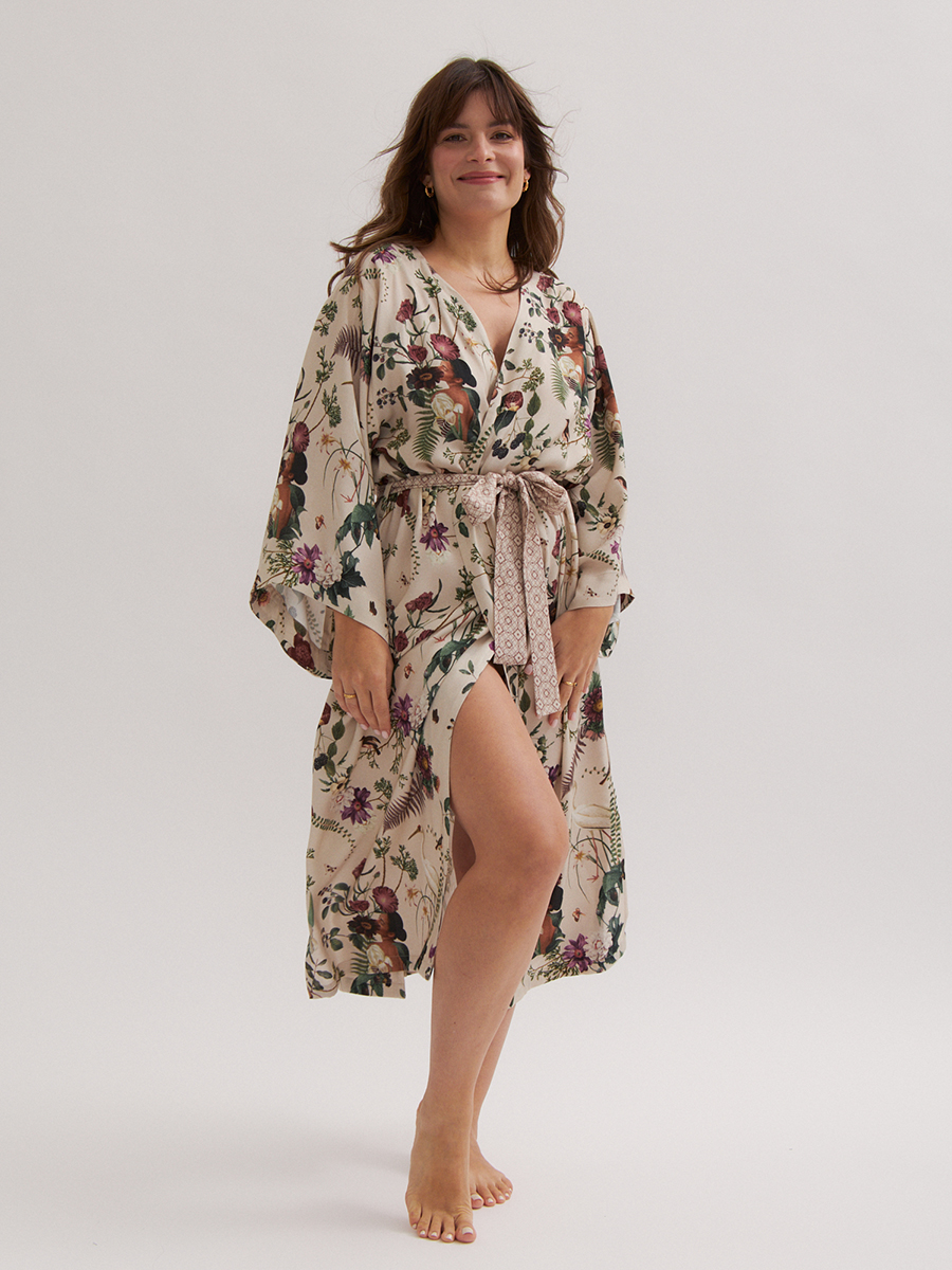 Collage Pattern | Kimono | Vanilla - Image 3