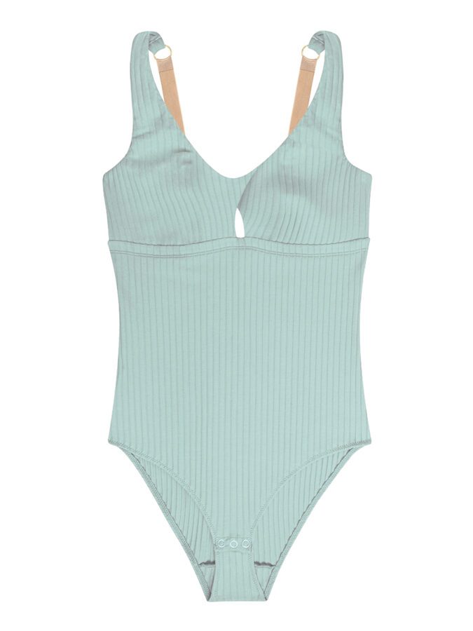 Body Twist | Ribbed Cotton | Aqua