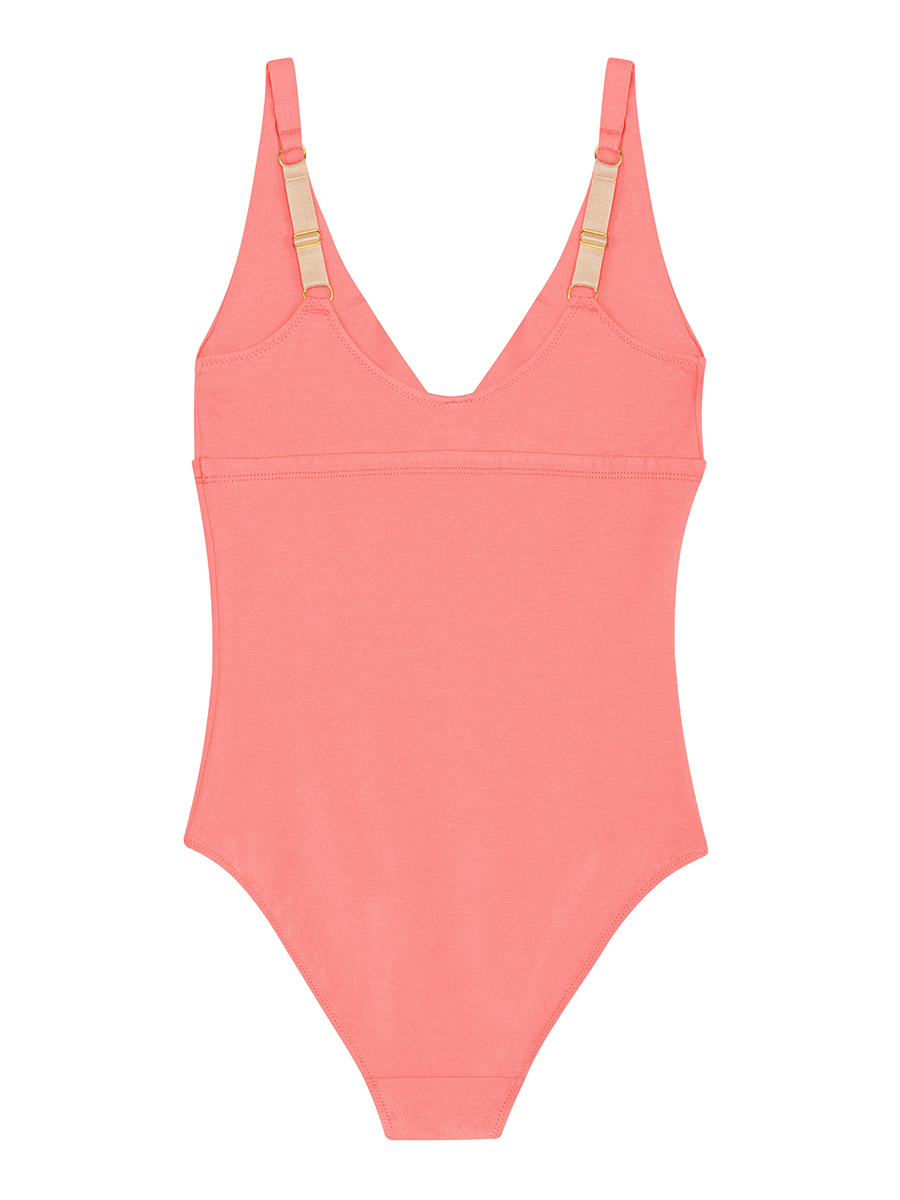 Body twist z miękkiej bawełny | Corail - obrazek 3