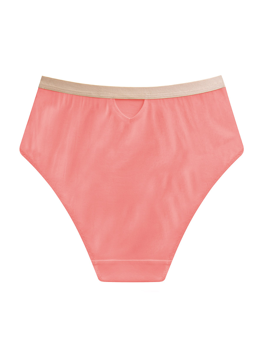 High Waist Briefs | Soft Cotton | Corail - Image 3
