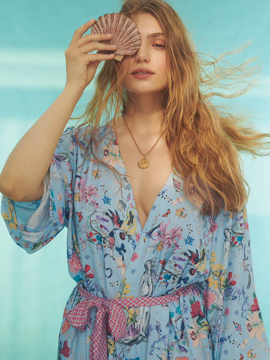 Collage Pattern | Short Kimono | Venus - Image 2