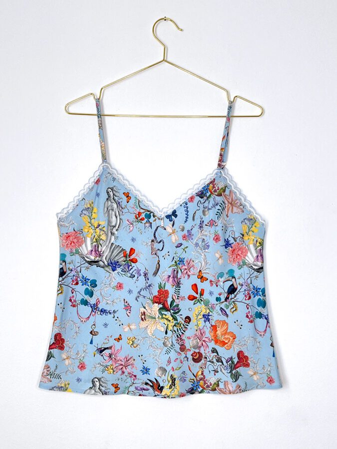 Collage Pattern | Spaghetti Straps Top | Venus