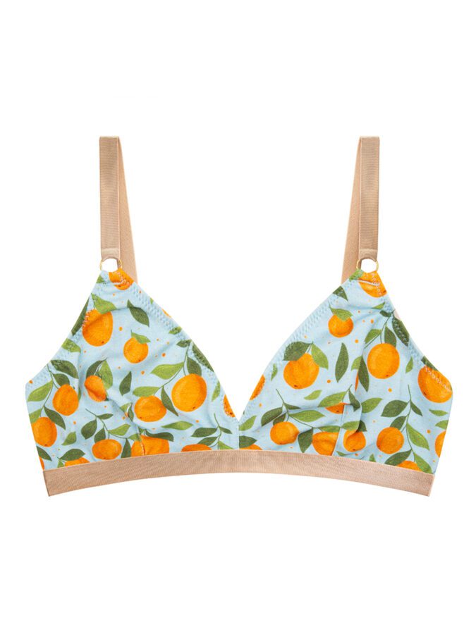 Bralette | Organic Cotton | Mandarines
