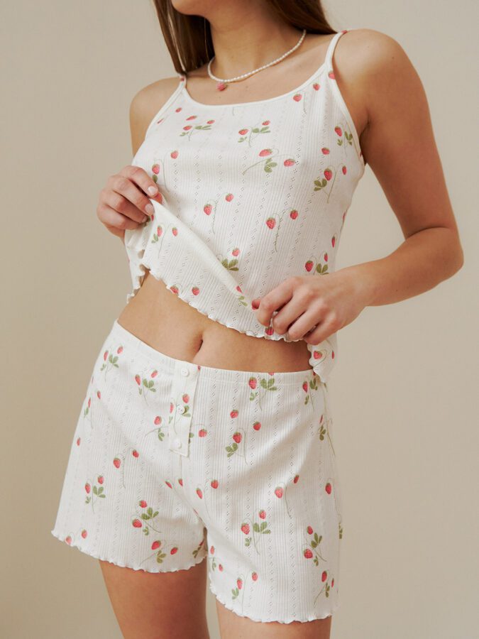 Shorts | Pointelle Cotton | Fragola
