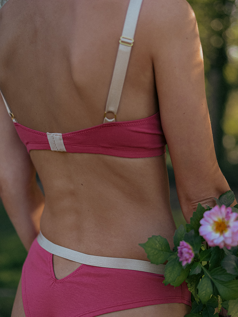 Organic Cotton Non-Underwire Bra | Gardenia - Image 3